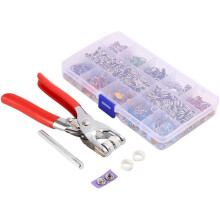 200er-Set Druckknopfnieten, Metallösen-Set für DIY-Bastelarbeiten, rostfrei, kein Bohren erforderlich, Messing, Kupfer