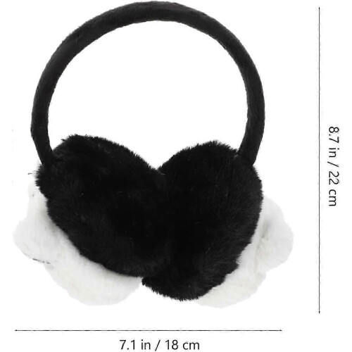 Paraorecchie a forma di panda, morbidi e caldi, ideali per l'inverno. 2