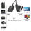 Convertitore da HDMI a SCART, adattatore audio/video HD 1080p per HDTV, DVD, decoder Sky e STB. 5