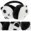 Paraorecchie a forma di panda, morbidi e caldi, ideali per l'inverno. 4