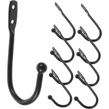 10 Stück Wandgardinenständer mit Metallhaken zur einfachen Wandmontage