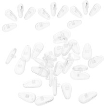 50 Paar Silikon-Nasenpads für Brillen, rutschfeste Polster, Ersatz-Nasenpads für Brillen