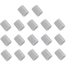 100 Stück Aluminium-Crimpschellen, Drahtseilkauschen, Kabelhülsen-Set, Angelcrimpen