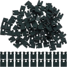 100 Stück schwarze 2,54-mm-Kurzschluss-Jumperkappen für Motherboards und Leiterplatten