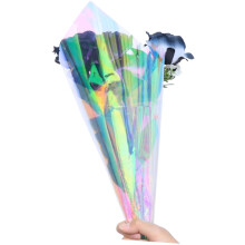 10 Stück schillernde Zellophan-Geschenkfolie für Blumensträuße