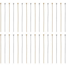 100 Stück Edelstahl-Kugelkopfstifte 40 mm für Schmuckherstellung, Perlenstifte, DIY-Bastelarbeiten, Ohrringe, Halsketten, Armbänder