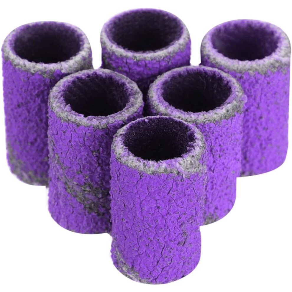 Hkhbjs 100Pcs Polishing Abrasive Ring Nail Grinding Head Sanding Band For Manicure Tool Nail Polishing Tool Grits