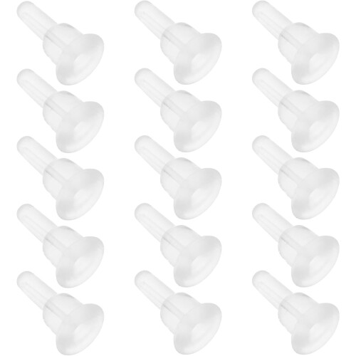 150pcs Silicone Earring Backs Stopper Secure Backings for Earring Studs Hooks Jewelry Making