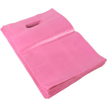 100 Stück tragbare Einkaufstaschen für Kosmetik und Einzelhandel, leichte Handtaschen für einfaches Tragen