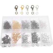 Karabinerverschlüsse, kleine Metallverschlüsse für Halsketten und Armbänder, DIY-Schmuckzubehör für Schmuckbastelarbeiten