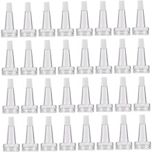 Garrafas de frasco de vidro de 100pcs com tampas de plástico em forma de chifre tampas de vedação de fio de 20mm