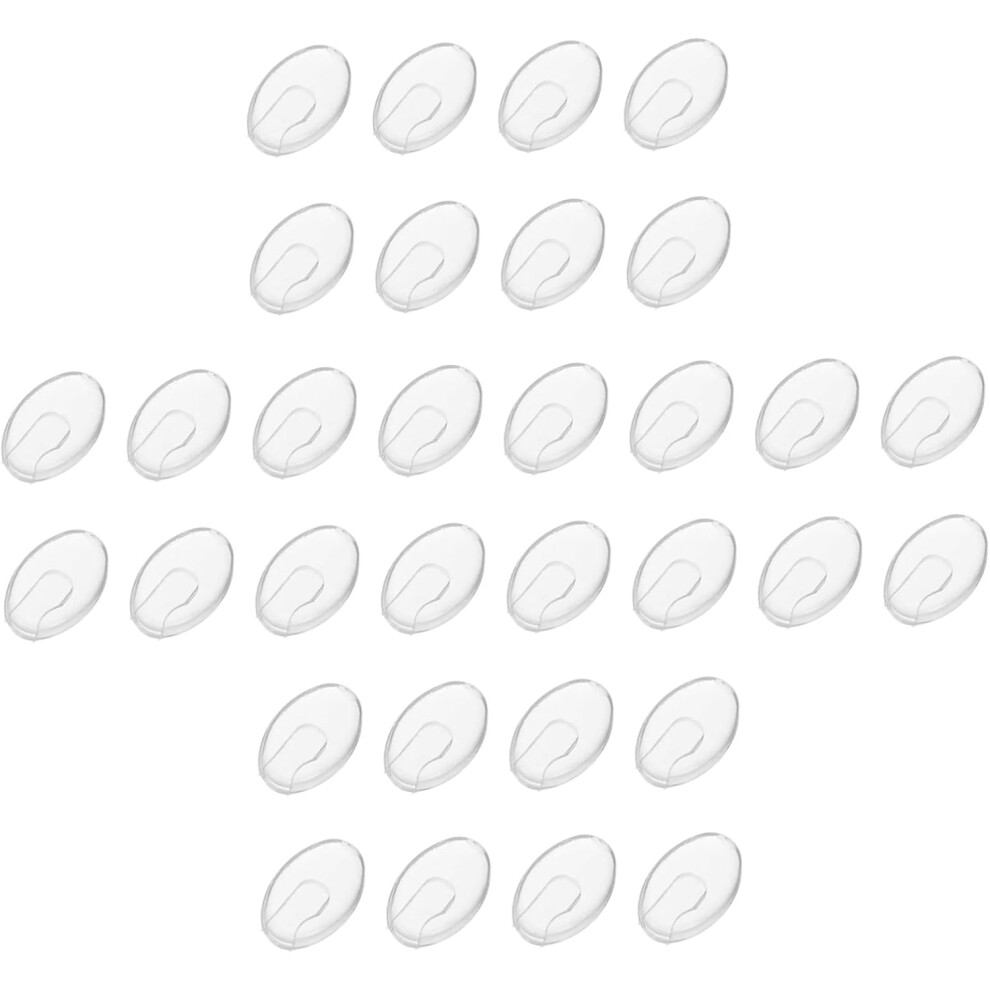 Hkhbjs 100Pairs Eyeglass Nose Pads Plastic Push-In Replacement Nose Pieces