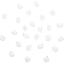 100 Mini-Glitzerpompons, Glitzer-Lametta-Bastelpompons, weiche, dekorative kleine DIY-Bastelaccessoires