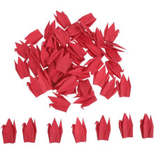 100 Stück rote Origami-Kraniche, fertiges Produkt, Papierkranich-Bastelarbeit für japanische Heimkunst, hängende Origami-Dekorationen