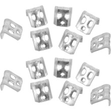100 Stück Sofafederbefestigungen, Polsterfederbefestigungen, 4-Loch-Design, aus weichem Gummimaterial