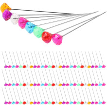 100 alfileres de cristal con forma de diamante para arreglos florales, joyería nupcial y decoración de ramilletes.