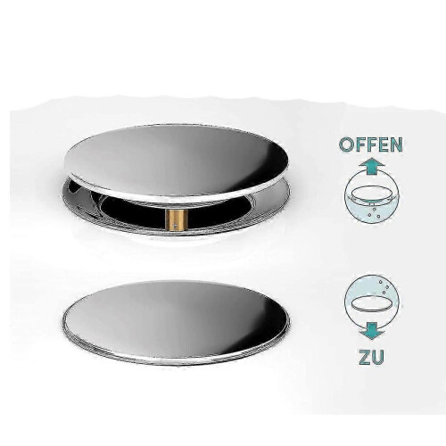 Universal Fit Bath Plug, Rustproof Bathtub Plug with Double Seal for All Standard Baths 1