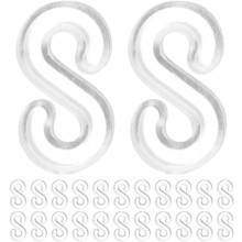1000 Stück Kunststoff-S-Clips, Gummibandverbinder, Armbandherstellungswerkzeug