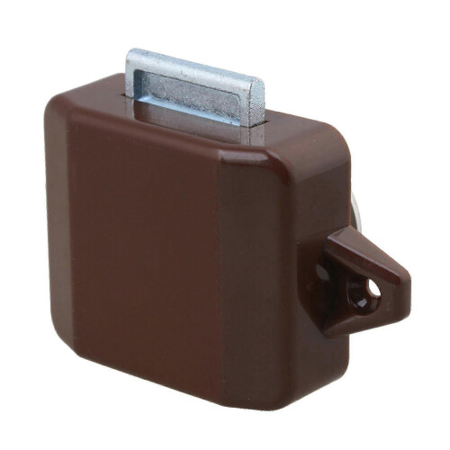 Brown Silver Push Button Cabinet Latch for RV Camper Motorhome Caravan 1