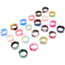 11 Paar Silikon-Ohr-Tunnel-Expander-Plugs mit glatter Oberfläche, schickes, modisches Design