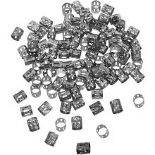 1000 stuks aluminium haarvlechtaccessoires, lichtgewicht, voor dreadlocks, verstelbare vlechtringen voor doe-het-zelf styling en feestjes.