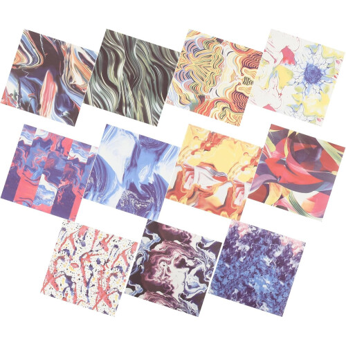 11pcs Multi-Function Infusible Heat Transfer Sheets for Light Fabrics, Portable DIY Sublimation Paper for Cups
