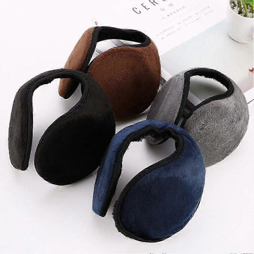 Winter Earmuffs for Men, Plush Ear Muffs for Warmth 1
