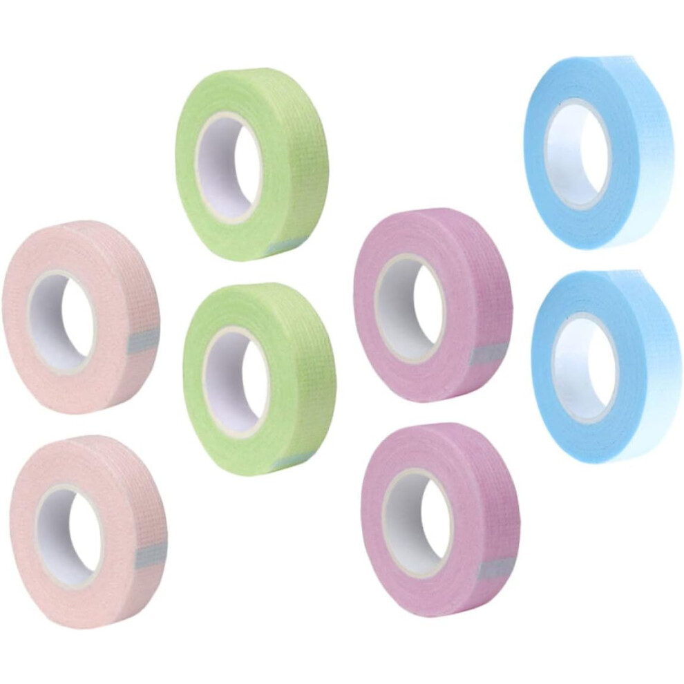 Hkhbjs 12Rolls Eyelash Extension Tapes Breathable Grafting Tape Diy Lash Glue Kit Wispy Lash Clusters For Beauty Salon