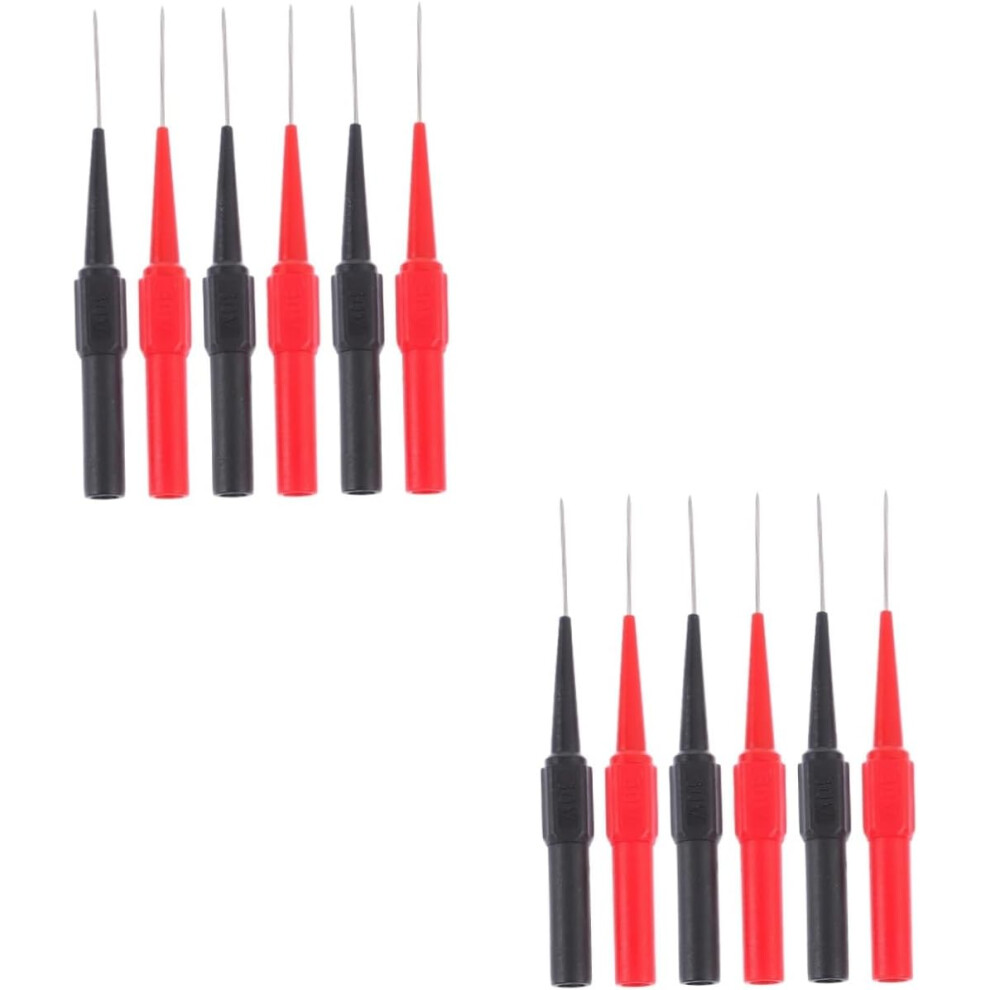 12Pcs Test Lead Pin Extension Back Probes For Multimeter Probe Needle Tips 5455468312069