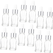 Glas-Tropfflaschen für ätherische Öle, 12 Stück, 15 ml Unterfläschchen