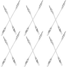 12 Stück DIY-Krokodilklemmen, Memo-Halter, silberfarbene Metall-Doppelend-Fotoclips