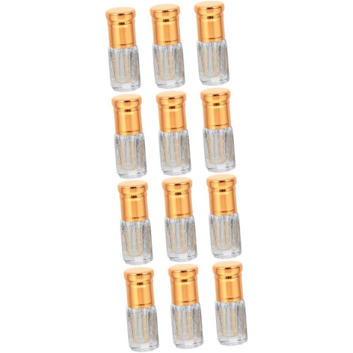 12pcs Roller Ball Perfume Bottles Refillable Essential Containers for Travel Perfume for Roller Bottle Use for Essential