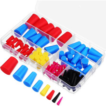 110pcs Silicone Tapered Bottle Stoppers Solid Silicone Plugs with High Temperature Resistance