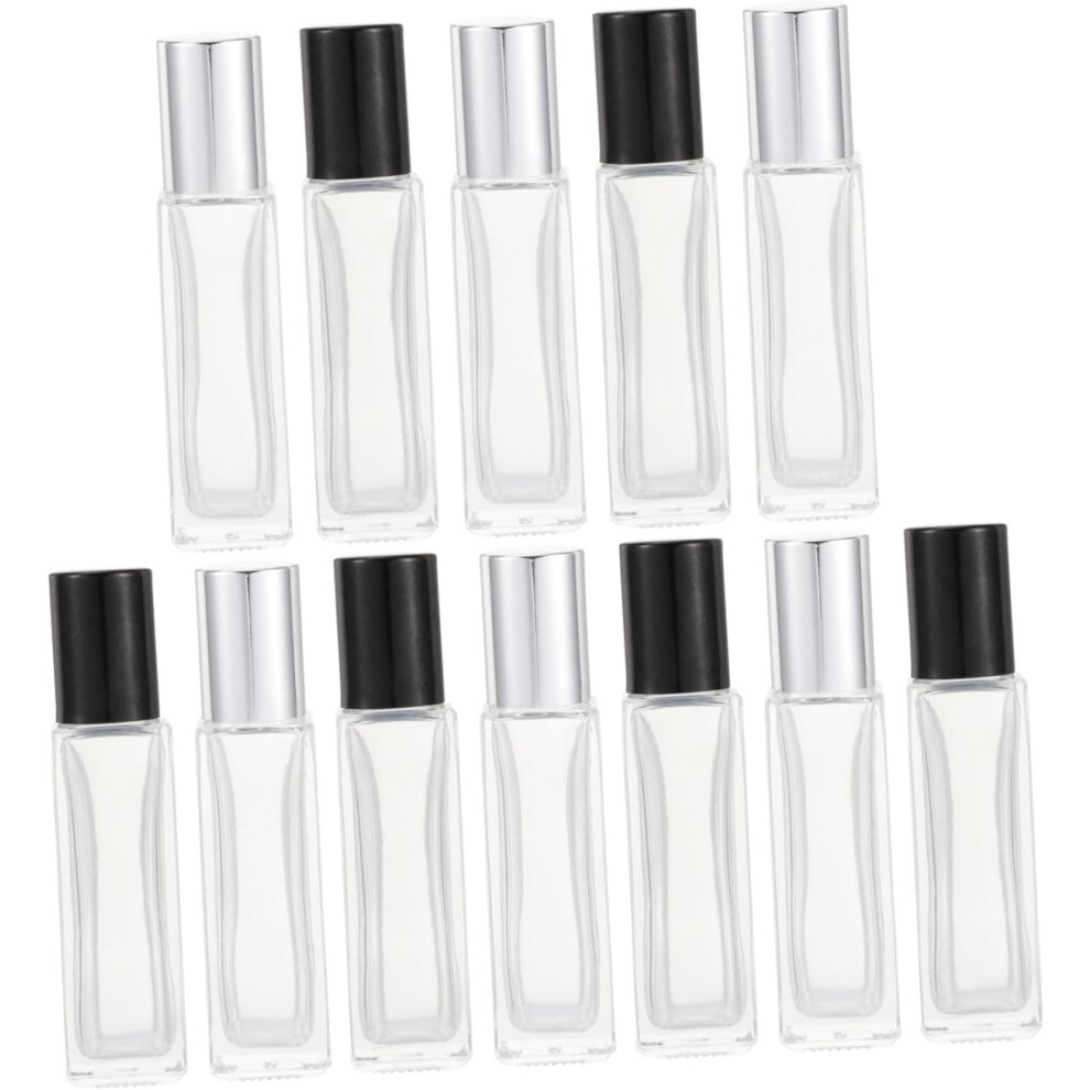 Hkhbjs 12Pcs Subpackaging Bottle Empty Essential Oil Bottle Refillable Glass For Sample And Travel Accessories Toiletry Items