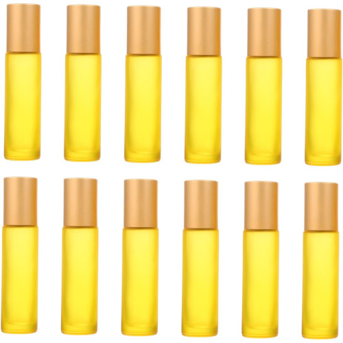 12pcs Roller Bottle Empty Perfume Oil Bottles Essential Oil Roller Ball Refillable