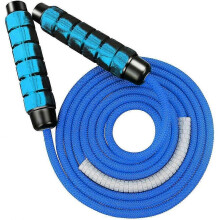 Cotton Jump Rope - Adjustable - Premium Heavy Weight Skipping Rope with Ball