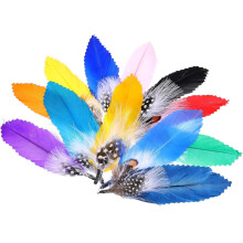 12pcs colorido ofício plumage decorações broches para partido Cosplay props casamento DIY pluma fornecimentos artes e ofícios