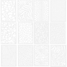Sjabloonen met luipaardprint voor zelf maken, tekensjablonen voor jongens en meisjes, herbruikbaar en afwasbaar.