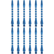 12 pezzi 2ba Aste per freccette filettate in lega di alluminio Aste in metallo blu Accessori professionali per freccette Adatti