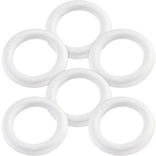 12-teiliges DIY-Bastelset für runde Weihnachtskränze aus Schaumstoff (Donut-Form)