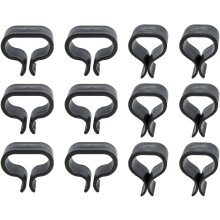 12 Stück Korbstuhlbefestigungen, schwarze PP-Gartenmöbelclips