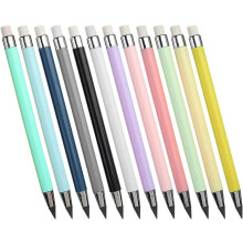Paquete de 12 lápices de tinta Everlasting sin necesidad de afilar, lápices de dibujo HB