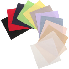 Sada 12 ks bavlněných vyšívacích čtverců 15x15 cm