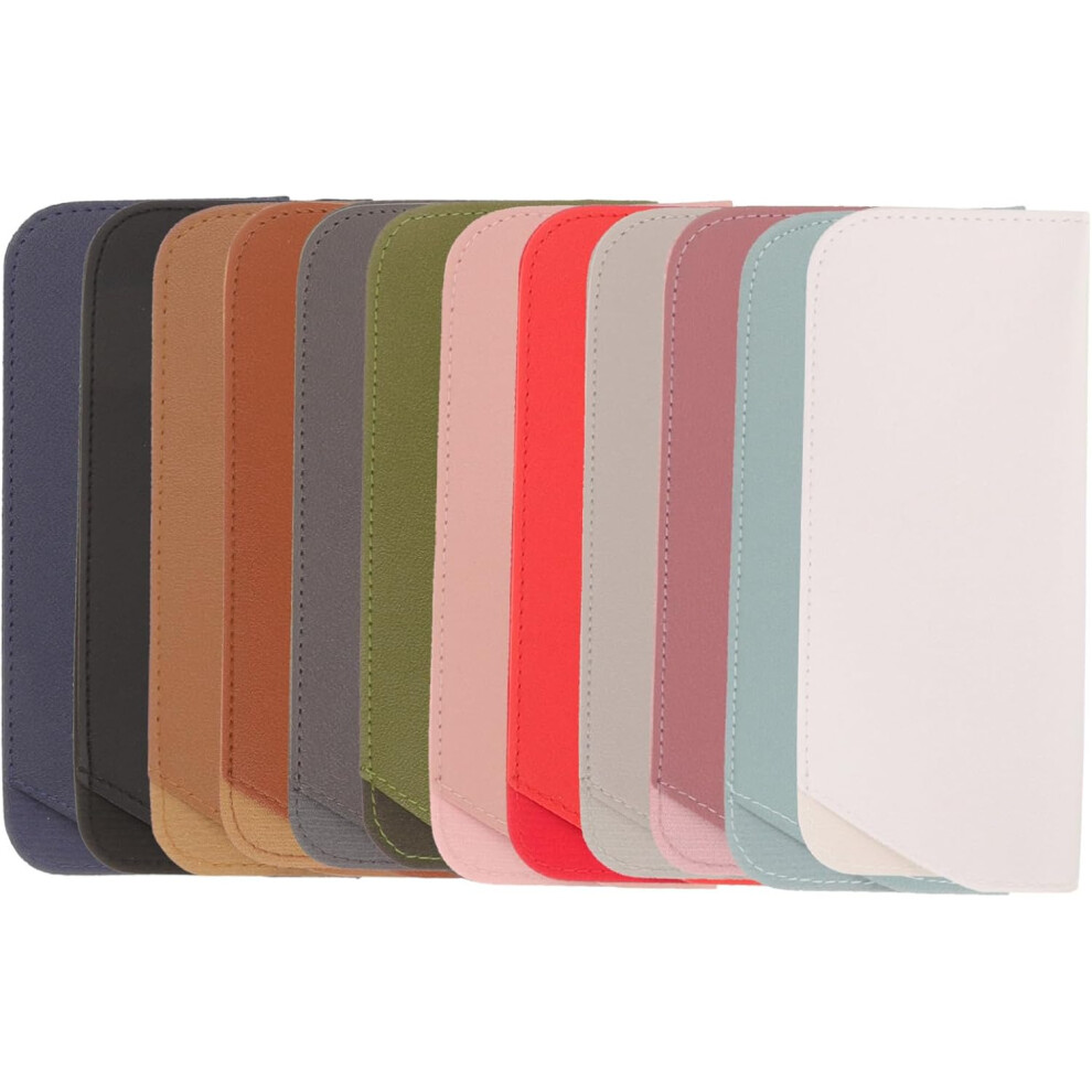Hkhbjs 12Pcs Leather Glasses Case Pouch For Eyeglasses Sunglasses Soft Portable Storage Bag