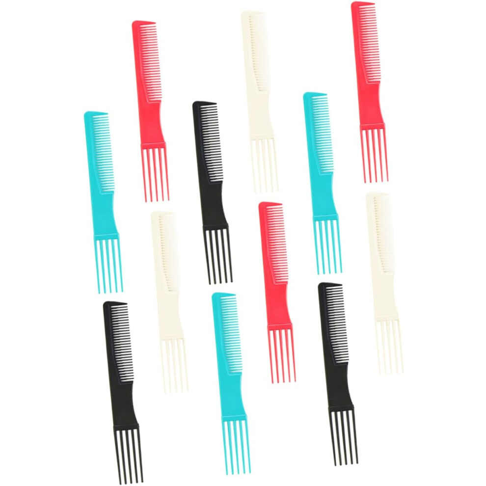 Hkhbjs Unisex 12Pcs Hair Comb Double Sided Picking Comb For Hair Styling And Cutting For Barber Tools