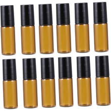 12 Glas-Parfümfläschchen mit Sprühfunktion und Roll-on-Funktion für Aromatherapie auf Reisen