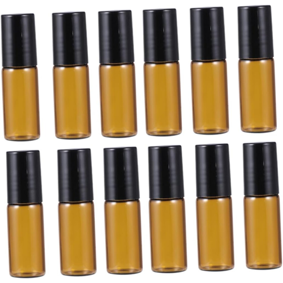 Hkhbjs 12Pcs Glass Perfume Bottles Mist Spray Oil Roller Bottle For Aromatherapy Travel