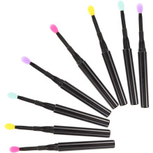 Silikon-Lippenbalsam-Applikator, kleiner Silikonpinsel, 12 Stück, 11,5 cm, tragbar, zum Auftragen von Lipgloss, Make-up-Werkzeuge für Damen