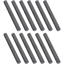 12 barres cylindriques en graphite de carbone de 6 mm de diamètre pour expériences électrochimiques