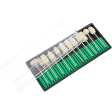 Kit de 12 brocas para manicura con lana y acero inoxidable, para arreglar y afilar uñas de gel.